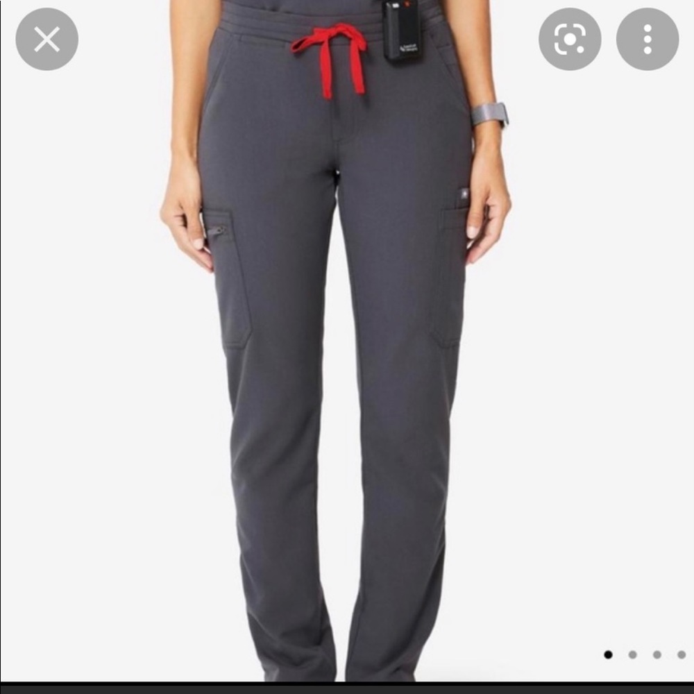 FIGS MEDIUM TALL- CHARCOAL GRAY (?) YOLA TALL SKINNY SCRUB PANTS